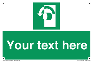 Custom Turn Anti-Clockwise Sign